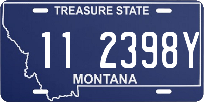 MT license plate 112398Y