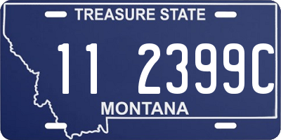 MT license plate 112399C