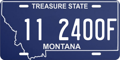 MT license plate 112400F