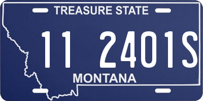 MT license plate 112401S