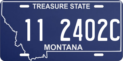 MT license plate 112402C