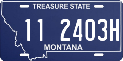 MT license plate 112403H