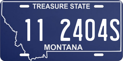 MT license plate 112404S