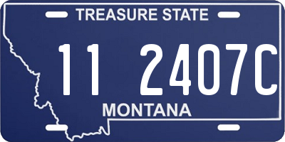 MT license plate 112407C