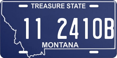 MT license plate 112410B
