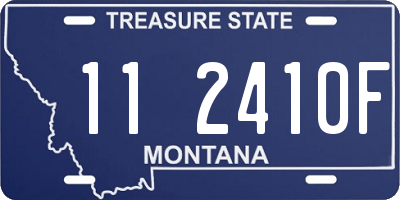 MT license plate 112410F