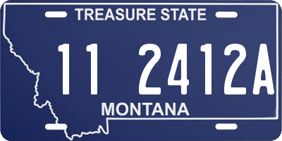 MT license plate 112412A