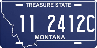 MT license plate 112412C