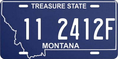 MT license plate 112412F