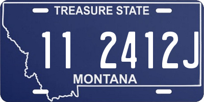 MT license plate 112412J