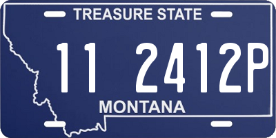 MT license plate 112412P