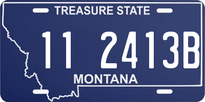 MT license plate 112413B