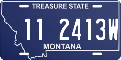 MT license plate 112413W