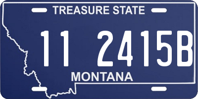 MT license plate 112415B