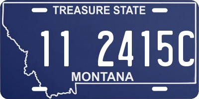 MT license plate 112415C
