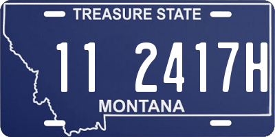 MT license plate 112417H