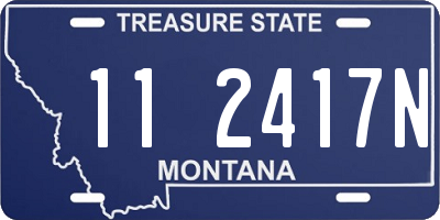 MT license plate 112417N