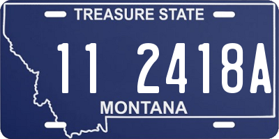 MT license plate 112418A