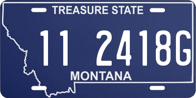 MT license plate 112418G