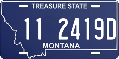 MT license plate 112419D
