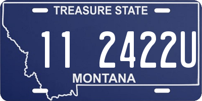 MT license plate 112422U