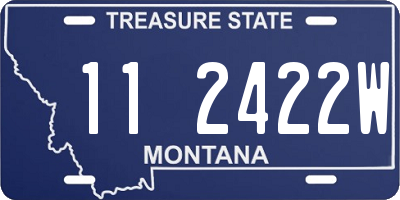 MT license plate 112422W