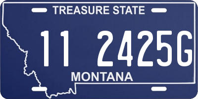 MT license plate 112425G