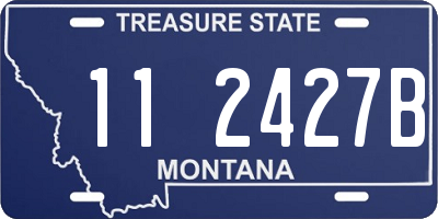 MT license plate 112427B