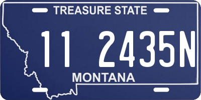 MT license plate 112435N