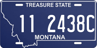 MT license plate 112438C