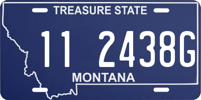 MT license plate 112438G
