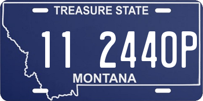 MT license plate 112440P