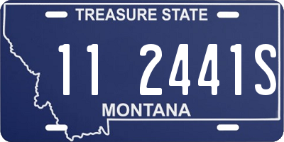 MT license plate 112441S