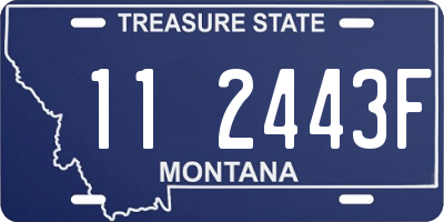 MT license plate 112443F