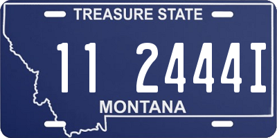 MT license plate 112444I