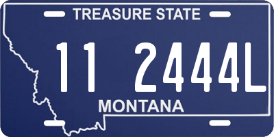 MT license plate 112444L