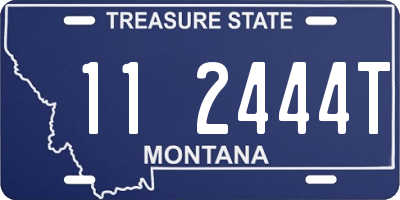 MT license plate 112444T