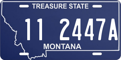 MT license plate 112447A