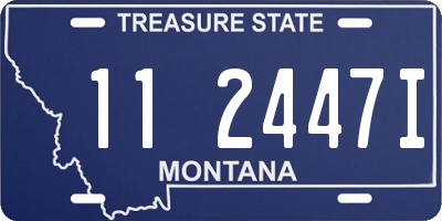 MT license plate 112447I