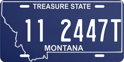 MT license plate 112447T