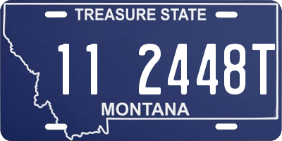 MT license plate 112448T