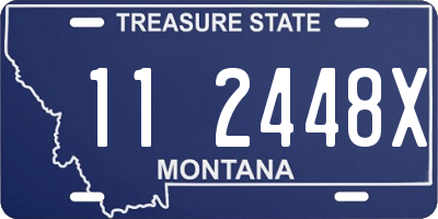 MT license plate 112448X