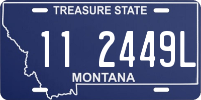 MT license plate 112449L