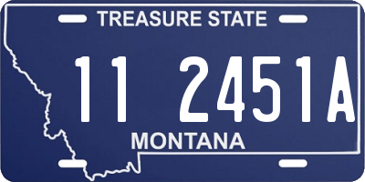 MT license plate 112451A