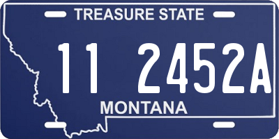 MT license plate 112452A