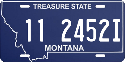 MT license plate 112452I