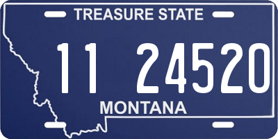 MT license plate 112452O