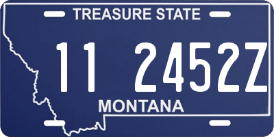 MT license plate 112452Z