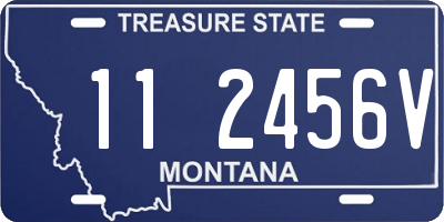 MT license plate 112456V