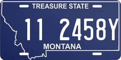 MT license plate 112458Y